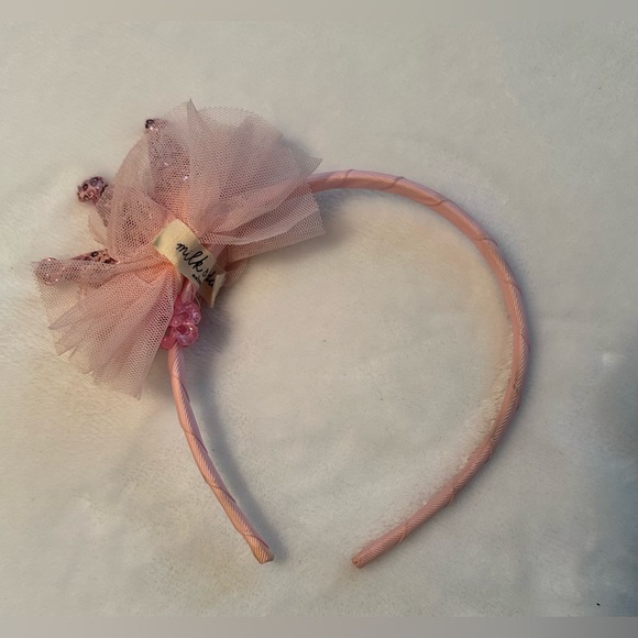 Milk & Soda Princess pink headband. Crown w tulle - Picture 2 of 3